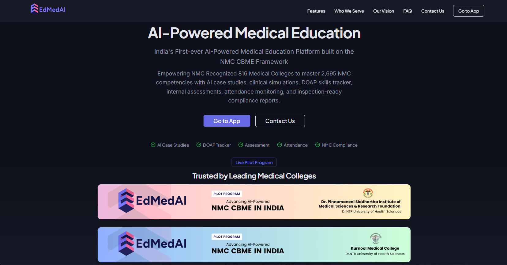 EdMedAI Home Page