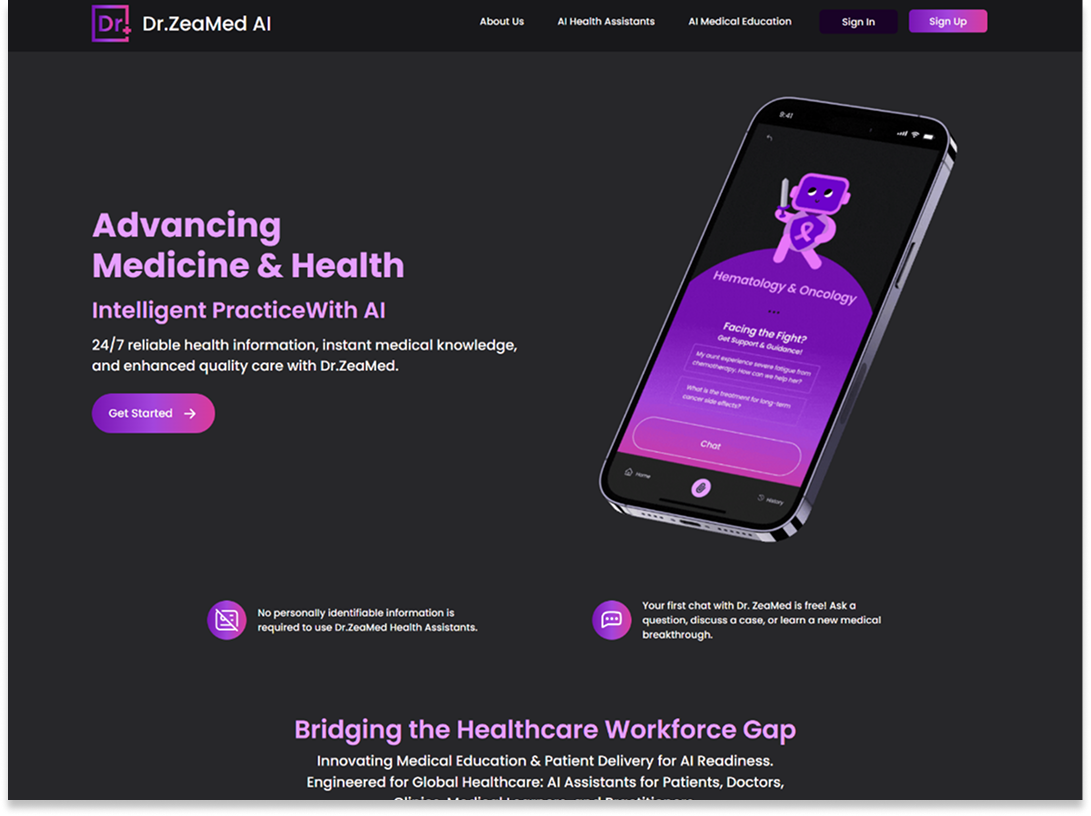 DrZeaMedAI Home Page